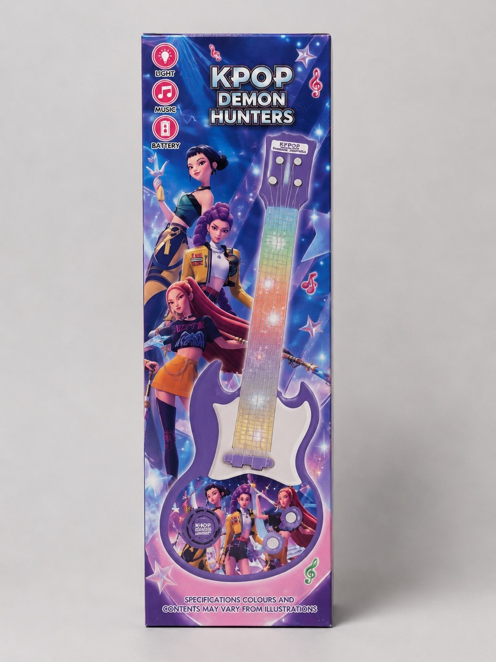KPOP Demon Hunters Light-Up Musical Guitar Toy – Music & Lights